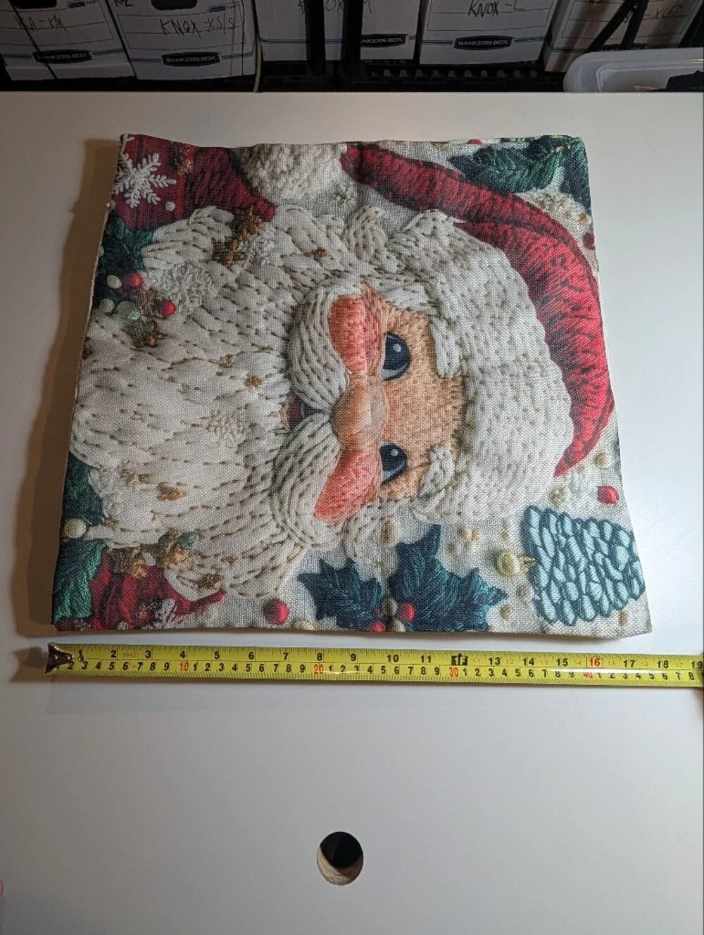 Holiday Decorative Pillow Cover Set - Red, Cream, Green Christmas Designs
